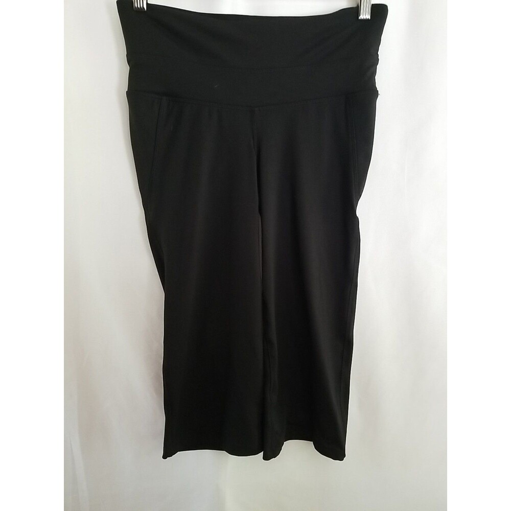 Champion Pants Women's Black Cropped Legging's Bottoms Retro Y2K Size Medium